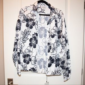 Zara floral windbreaker